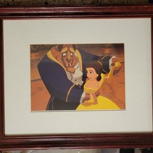 Walt Disney Both A Little Scared Beauty & Beast Framed Lithograph Print